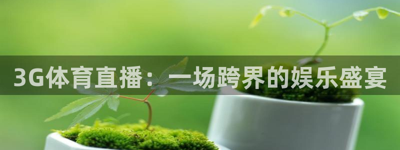 蜘蛛体育nba：3G体育直播：一场跨界的娱乐盛宴